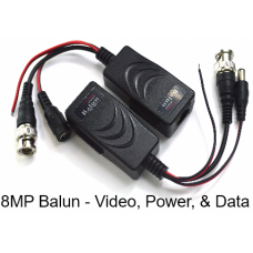 8MP / 4K Video, Power and Data Baluns